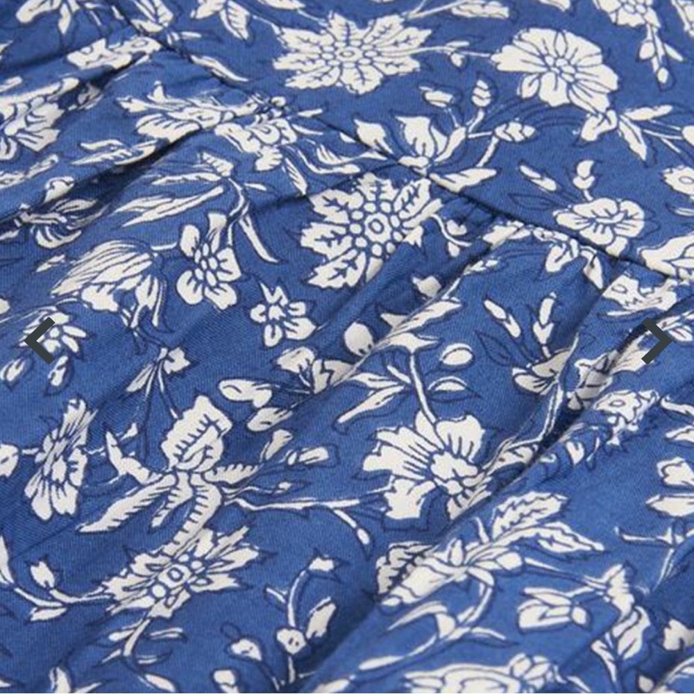 Pink City Prints Georgie Midi Dress in Indigo Lolita Pockets Size Medium - Picture 2 of 16